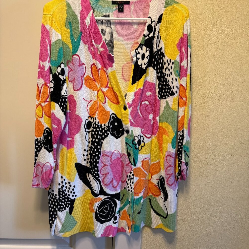 Women's Multi-Color Cardigan - Size XL
